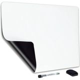 Brute Strength - Whiteboard voor Koelkast - Wit - A3 formaat - Magnetisch - Weekplanner - Memobord - Maandplanner