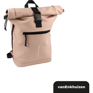 vanEnkhuizen Rolltop Rugzak met Laptopvak 15,6 Inch - 20 Liter - Waterafstotend en Thermo Materiaal - Roze