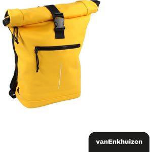 vanEnkhuizen Rolltop Rugzak met Laptopvak 15,6 Inch - 20 Liter - Waterafstotend en Thermo Materiaal - Geel