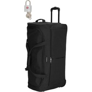 Reiskoffer - Reiskoffer met wielen - TSA Cijferslot - 100 Liter - Zwart