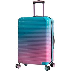 Handbagage koffer - roze - 55x35x25 - Gratis TSA cijferslot - Slaapmasker