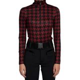 Nikkie Sportswear Geo Logo Ski Pully Dames Rood M/38