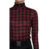 Nikkie Sportswear Geo Logo Ski Pully Dames Rood M/38