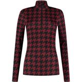 Nikkie Sportswear Geo Logo Ski Pully Dames Rood M/38