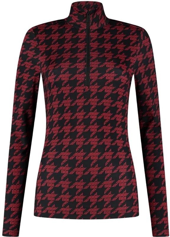 Nikkie Sportswear Geo Logo Ski Pully Dames Rood M/38