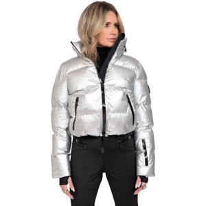 Nikkie Sportswear Gstaad Metallic Ski Jas Dames Zilver