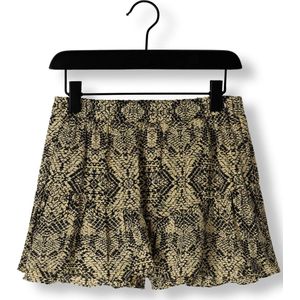 Nik & Nik Snake Skort Meisjes - Korte Broek - Beige - Maat 116