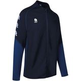 Robey - Performance Full-Zip Trainingsjack - Zwart Donkerblauw - 100% Polyester