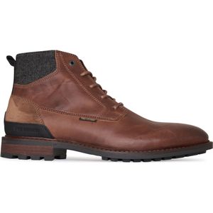 PME Legend - Heren Veterschoenen Huffster Cognac - Bruin - Maat 43