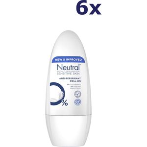 Neutral Sensitive Skin Deodorant Roller 6 x 50ml - voordeelverpakking