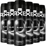 AXE Black XL Deodorant Bodyspray - 6 x 200 ml - Voordeelverpakking