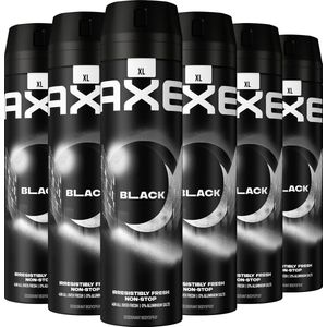 AXE Black XL Deodorant Bodyspray - 6 x 200 ml - Voordeelverpakking