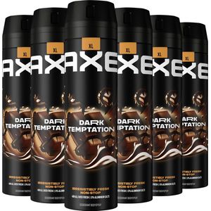Axe Dark Temptation Deodorant Bodyspray - 6 x 200 ml - Voordeelverpakking