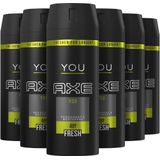 Axe You Bodyspray Deodorant - 6 x 150 ml - Voordeelverpakking