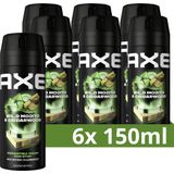 AXE Deodorant Bodyspray - Wild Mojito & Cedarwood - met de onweerstaanbare geur van citrus, munt en cederhout - 6 x 150 ml