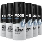 Axe Ice Chill Bodyspray Deodorant - 6 x 150 ml - Voordeelverpakking