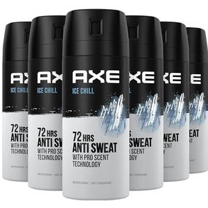 Axe Ice Chill Deodorant Bodyspray - 6 x 150 ml - Voordeelverpakking