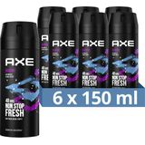 AXE Marine Deodorant Bodyspray - 6 x 150 ml - Voordeelverpakking