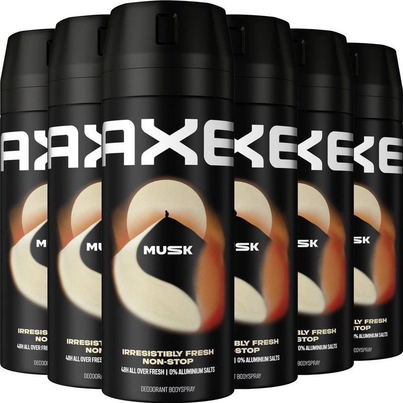 Axe Musk Deodorant Bodyspray - 6 x 150 ml - Voordeelverpakking