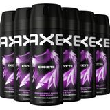 AXE Deodorant Bodyspray - Excite - met de frisse geur van kokosnoot en zwarte peper - 6 x 150 ml