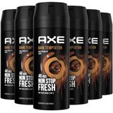 Axe Dark Temptation deodorant bodyspray - 6 x 150 ml