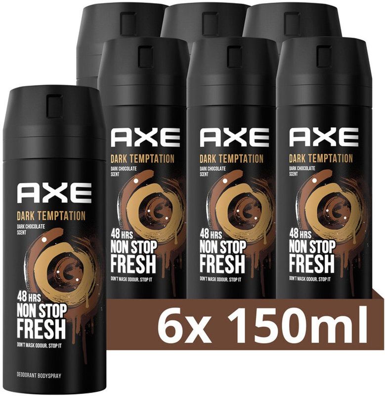 Axe Dark Temptation deodorant bodyspray - 6 x 150 ml