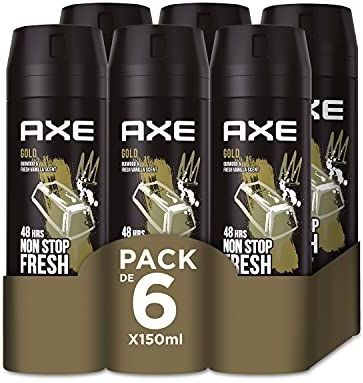 Axe Gold Deodorant Bodyspray- 6 x 150 ml - Voordeelverpakking