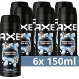 6x Axe Deodorant Bodyspray Anarchy for Him 150 ml