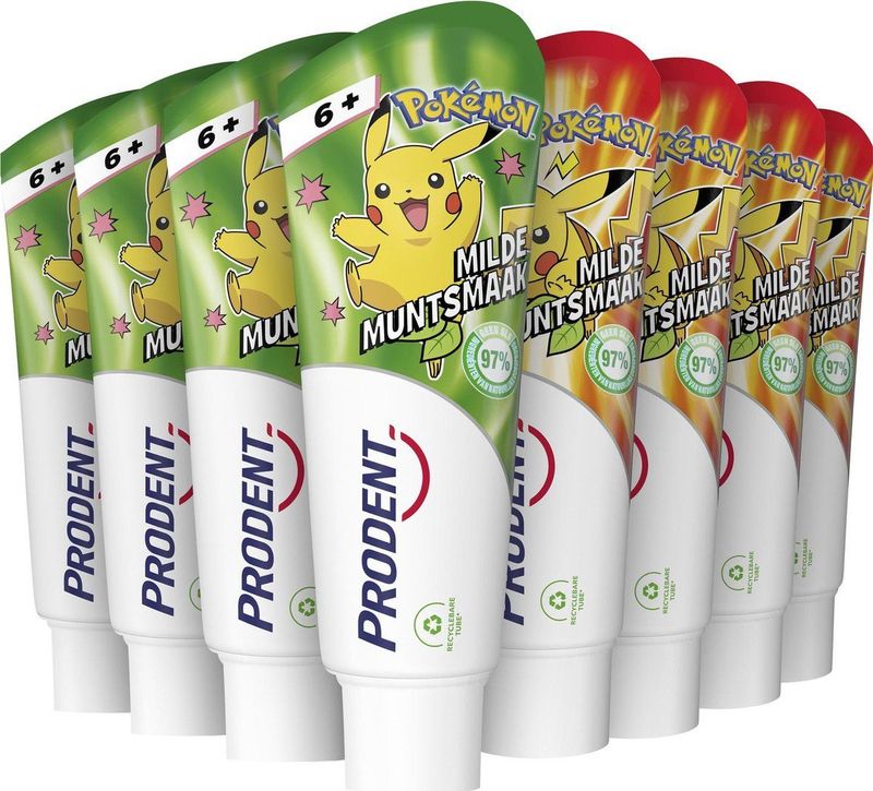 Prodent Kids 6+ jaar Pokémon Tandpasta - 12 x 75 ml - Voordeelverpakking