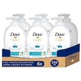 Dove Verzorgende Handzeep - Care & Protect - voor effectieve antibacteriële reiniging - 6 x 250 ml