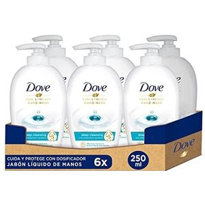 Dove Verzorgende Handzeep - Care & Protect - voor effectieve antibacteriële reiniging - 6 x 250 ml