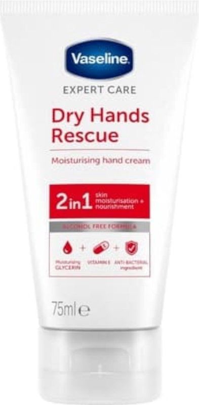 Vaseline - Dry Hands Rescue - Handcréme - Alcoholvrij - Met Glycerine en Vitamine E