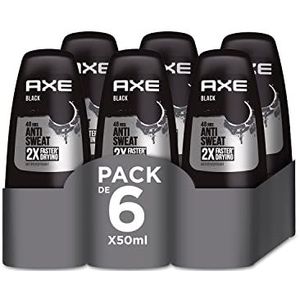 Axe Roll On Black Deodorant voor heren, 50 ml, 6 stuks