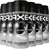 AXE Black Anti-Transpirant Spray - 6 x 150 ml - Voordeelverpakking