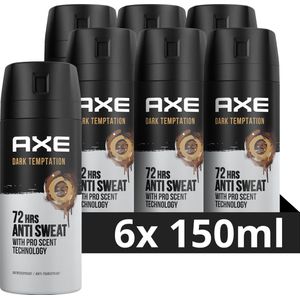 AXE Dark Temptation Anti-Transpirant Spray - 6 x 150 ml - Voordeelverpakking