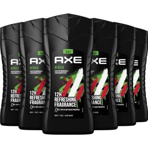 Axe Africa 3-in-1 Douchegel - 6 x 250 ml - Voordeelverpakking