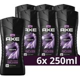 AXE 3-in-1 Douchegel - Excite - met de frisse geur van verse kokosnoot en zwarte peper - 6 x 250 ml