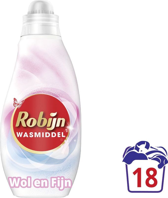 Robijn - Wol & Fijn - Vloeibaar Wasmiddel - 18 Wasbeurten