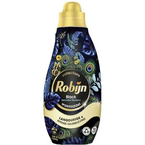 Robijn - Klein & Krachtig - Vloeibaar Wasmiddel - 19 Wasbeurten - Donkere Kleding