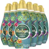Robijn Klein & Krachtig Collections Color Paradise Secret Vloeibaar Wasmiddel - 6 x 19 wasbeurten - Voordeelverpakking