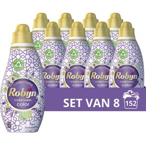 Robijn Klein & Krachtig Collections Color Spa Sensation Vloeibaar Wasmiddel - 8 x 19 wasbeurten - Voordeelverpakking