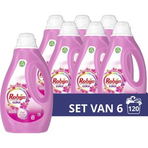 Robijn Vloeibaar Wasmiddel - Color Pink Sensation - 6 X 20 Wasbeurten