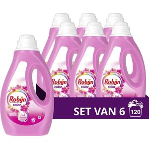 Robijn Vloeibaar Wasmiddel - Color Pink Sensation - 6 X 20 Wasbeurten