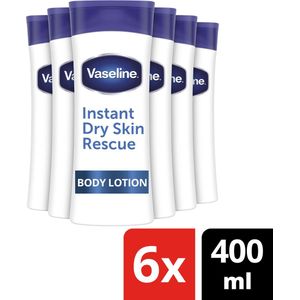 Vaseline Bodylotion Expert Care Instant Dry Skin Rescue - 6 x 400 ml - Voordeelverpakking
