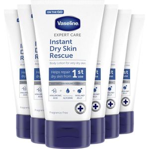 Vaseline Bodylotion Expert Care Instant Dry Skin Rescue - 6x 75 ml - Voordeelverpakking