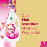3x Robijn Vloeibaar Wasmiddel Color Pink Sensation 60 Wasbeurten 3 liter