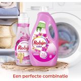3x Robijn Vloeibaar Wasmiddel Color Pink Sensation 60 Wasbeurten 3 liter