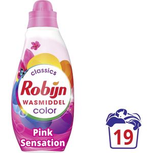 Robijn Klein & Krachtig vloeibaar wasmiddel Color Pink Sensation 665 ml (19 wasbeurten)