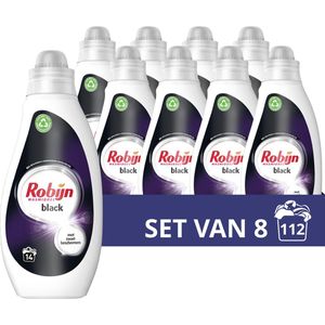 Robijn Vloeibaar Wasmiddel Black 700 ml (8 flessen - 112 wasbeurten)