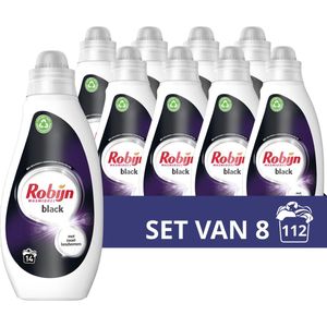 Robijn - Black Velvet - Vloeibaar Wasmiddel - 8 x 700 ml